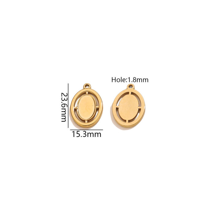 Heart Square Stainless Steel Pendant Charm, for DIY Earring & Bracelet & Necklace Making Daily Wear and Gifts Wholesale