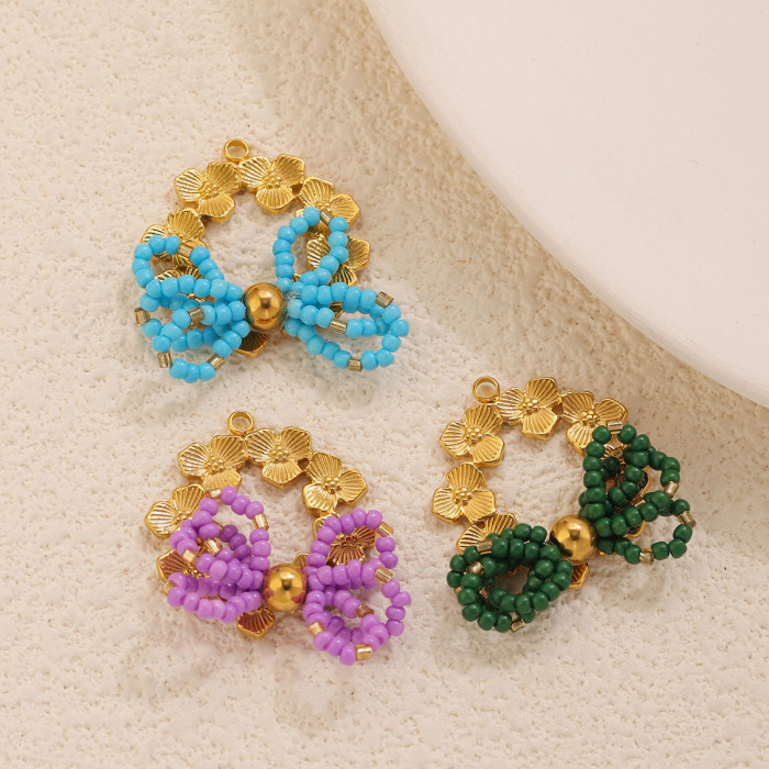 Bow Butterfly Stainless Steel Spacer Bead, for DIY Earring & Necklace Making Vintage Wholesale Fashion Jewelry