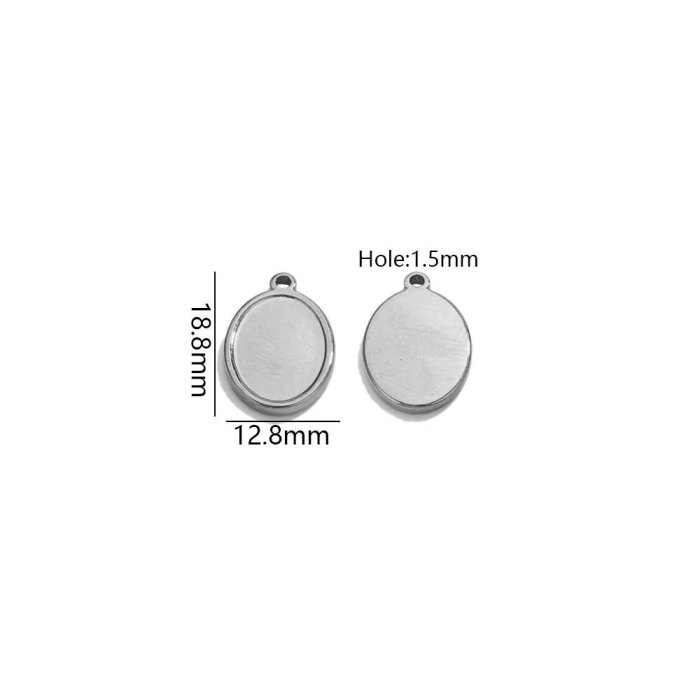 Heart Square Stainless Steel Pendant Charm, for DIY Earring & Bracelet & Necklace Making Daily Wear and Gifts Wholesale