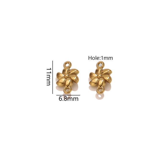 Geometric Koi Fish Vacuum Plated Stainless Steel Pendant Charm, for DIY Bracelet & Necklace Making Wholesale Fashion Jewelry