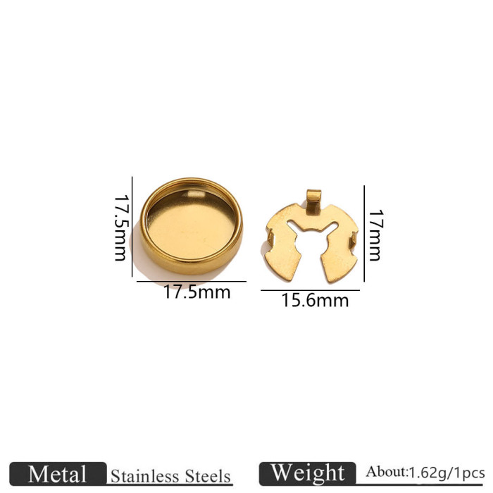 Round Stainless Steel Clasp, for DIY Jewelry Making Wholesale