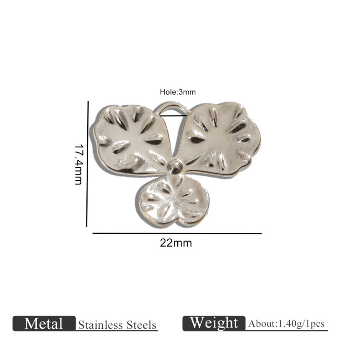 Geometric Hollow-Out Stainless Steel Pendant Charm, for DIY Earring & Necklace Making Wholesale Jewelry