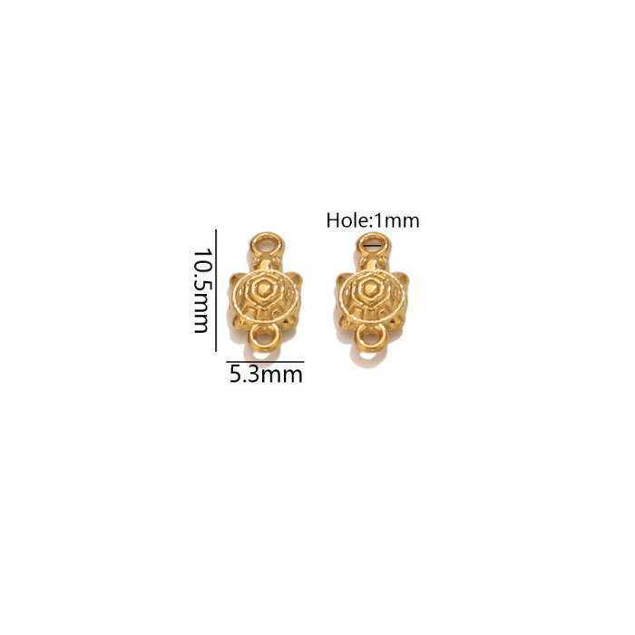 Geometric Koi Fish Vacuum Plated Stainless Steel Pendant Charm, for DIY Bracelet & Necklace Making Wholesale Fashion Jewelry