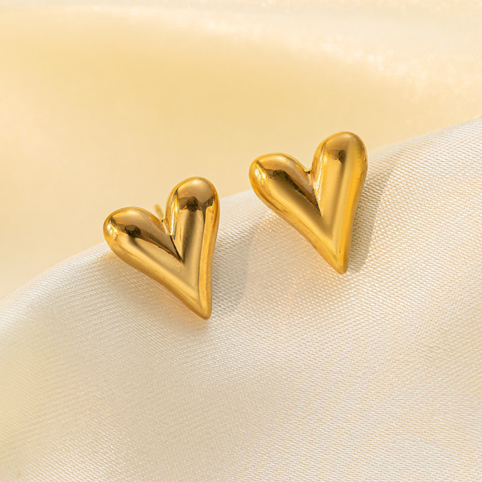 Heart Stainless Steel Necklace, for Women Minimalist Luxury Wholesale Jewelry