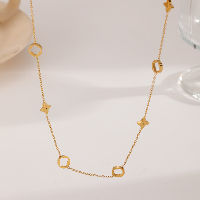 Stainless Steel Necklace, for Ladies Niche Versatile Ideal Gift Wholesale