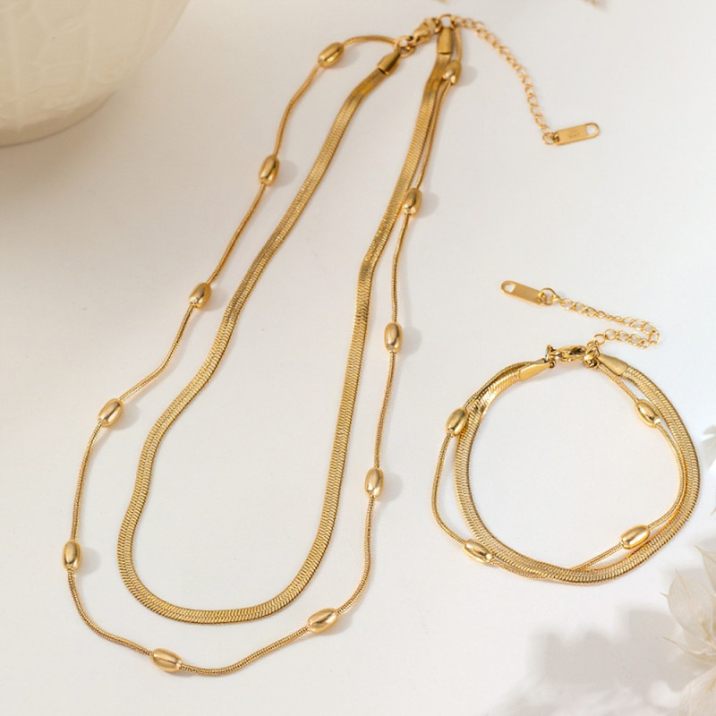Snake Stainless Steel Necklace, for Women European Elegant Daily Wear and Gifts Wholesale