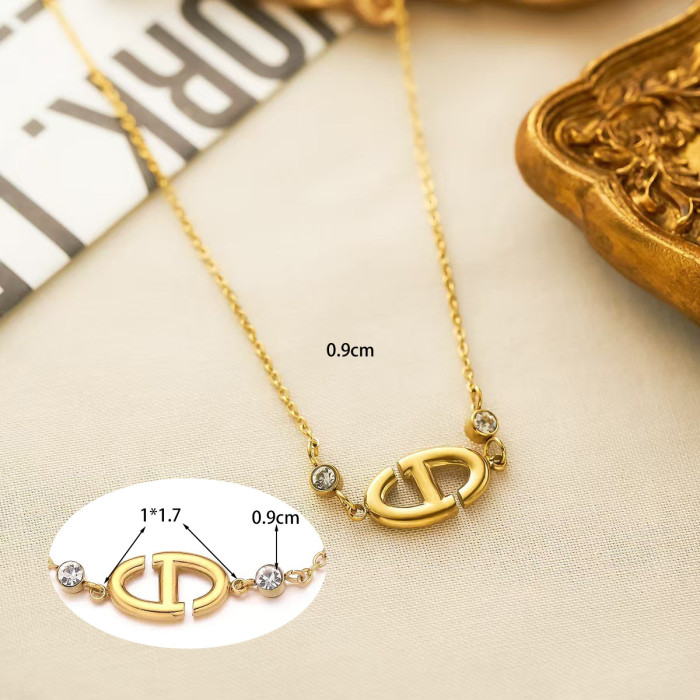 Hollow-Out Delicate Gold Plated Jewelry Set, Niche, European Market, Handmade, Fashion Design, Adjustable Size