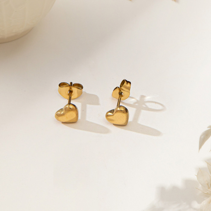 Heart Stainless Steel Necklace, for Women European Minimalist Statement Wholesale Fashion Jewelry