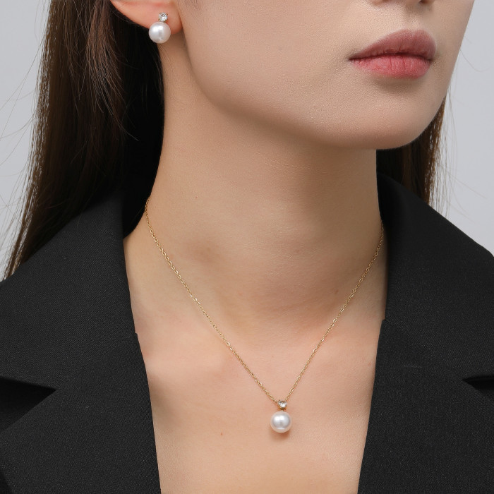 Faux Pearl Necklace, for Women Vintage French Wholesale Fashion Jewelry