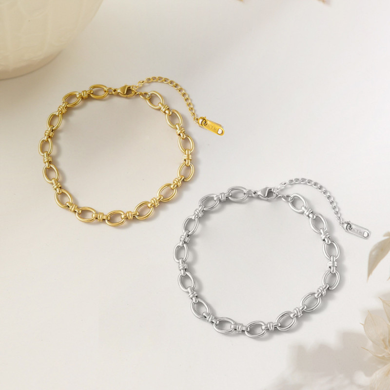 Round Stainless Steel Bracelet, Ladies Fashion, Festival Jewelry, Easy to Match, Luxury Design, Date Night, Comfortable Fit