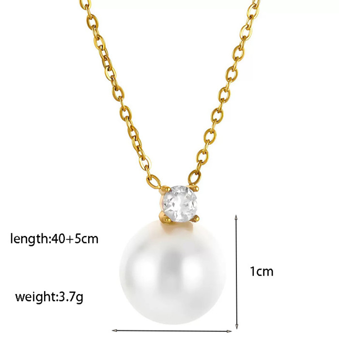 Faux Pearl Necklace, for Women Vintage French Wholesale Fashion Jewelry