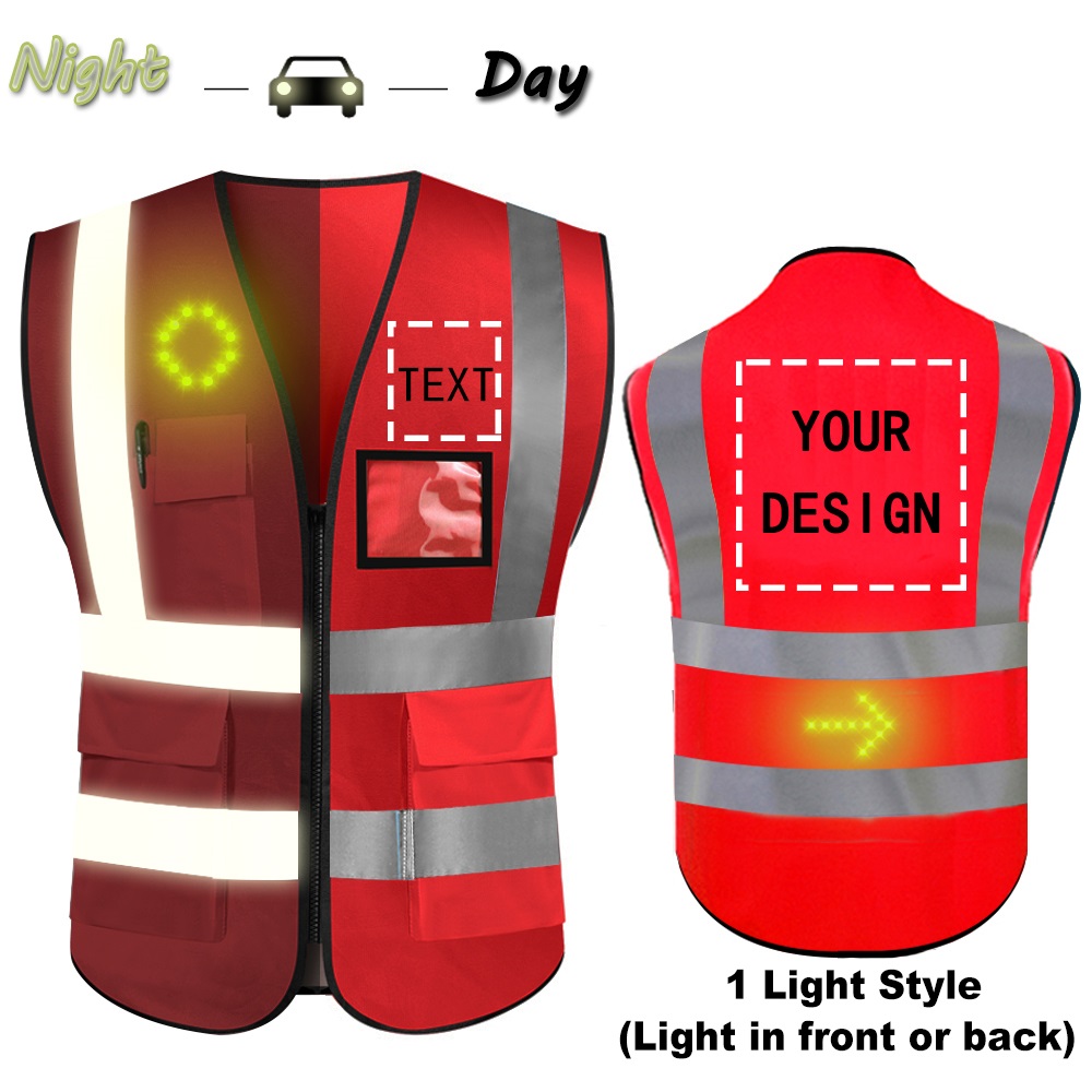 high vis vests with logo