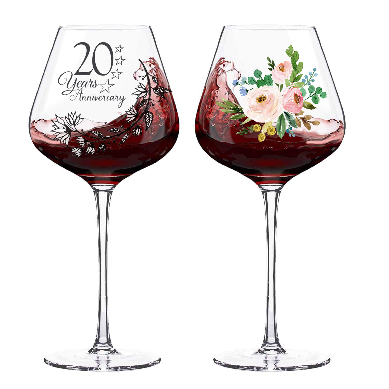 Wine Glass Custom Logo, Personalized Gift, DIY Personalized logo for