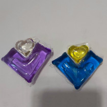 two chambers 15g laundry detergent pods washing beads liquid capsules