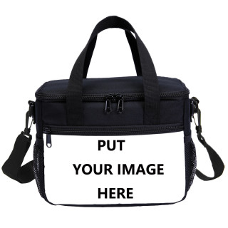 YOIYEN Personalized Big Lunch Bag Customized Cooler Bag - Design Your Own Bag with Image & Text
