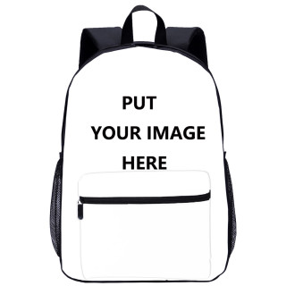 YOIYEN 17 Inch Single-layer Personalized Backpack With Front Pocket - Your Own Image & Text Customized Book Bags