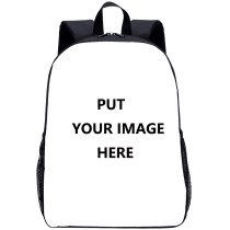 YOIYEN 15 Inch Single-layer Personalized Book Bags Customized Backpack With Your Own Image & Text