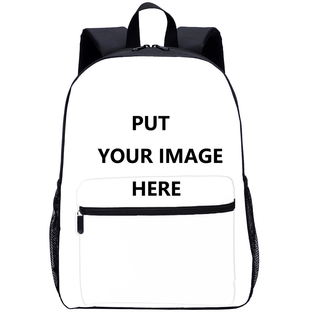 15 Inch Singlelayer Customized Backpack With Front Pocket Your Own