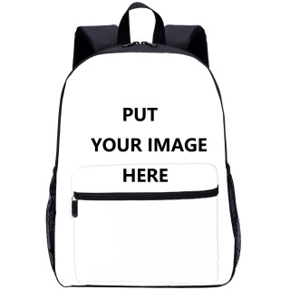 YOIYEN 15 Inch Single-layer Customized Backpack With Front Pocket - Your Own Image & Text Personalized Book Bags