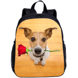 YOIYEN Cute Animal Dog Printing Toddler School Bag 13 Inch Preschool Backpack Boy And Girl
