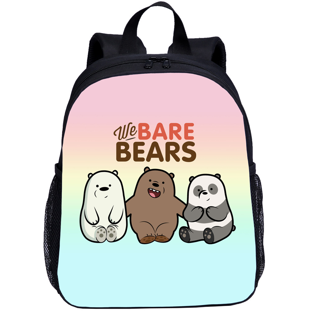 We Are Bear Kids School Backpack Cute 13 Inch Mini Cartoon Print Book Bag