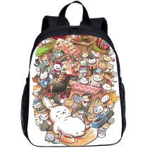 YOIYEN Mini Kindergarten School Bag Cute Game Neko Atsume Printing Kids Backpack For Boy And Girl