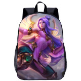 YOIYEN LOL Game 3D Print Backpack 17 inch Boy Book Bag Back To School Best Gift