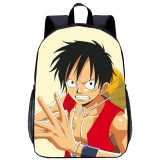 YOIYEN Kids Anime One Piece Cartoon Bag Backpack For Primary School