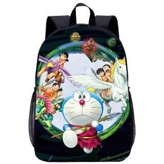 YOIYEN 17 inch Cartoon Doraemon School Bag for Kids Anime Casual Student Bookbag