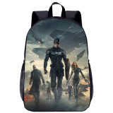 YOIYEN 17inch Movie Captain America Primary School Backpack For Kids