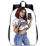 YOIYEN Black Women Art African American Girl School Bag Teenager Kids Cute Book Bag