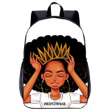 YOIYEN Black Women Art African American Girl School Bag Teenager Kids Cute Book Bag