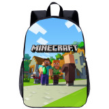 YOIYEN Minecraft Game Backpack 3D Print School Book Bag Back To School Best Gift