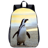YOIYEN Boy And Gril Penguin Backpack Animal Student School Bag For Kids