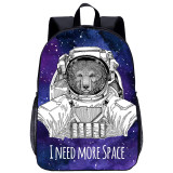YOIYEN I Need More Space Backpack Top Quality Large Capacity Animal Children Book Bag