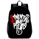 YOIYEN Twenty One Pilots Backpack Popular Band Kids Backpack For Boy And Girl