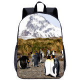 YOIYEN Boy And Gril Penguin Backpack Animal Student School Bag For Kids