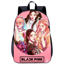 YOIYEN Cartoon Style Korean Black Pink Backpack Student School Bag For Girl