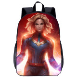 YOIYEN Captain Marvel Backpack Large Capacity School Student Daypack For Children
