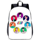 YOIYEN iKON Backpack Korean Popular Team Image Print School Bag For Kids