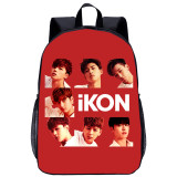 YOIYEN iKON Backpack Korean Popular Team Image Print School Bag For Kids