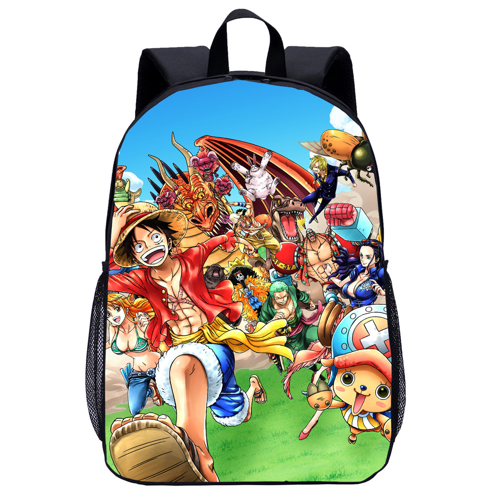 ONE PIECE School Bag Monkey D. Luffy Student Backpack For Kids
