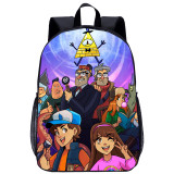 YOIYEN Gravity Falls Backpack Cartoon Anime School Bag For Boy And Girl