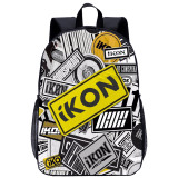 YOIYEN iKON Backpack Korean Popular Team Image Print School Bag For Kids