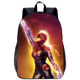 YOIYEN Captain Marvel Backpack Large Capacity School Student Daypack For Children