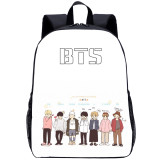 YOIYEN Popular Korean BTS Backpack 15 Inch Kids School Bag For Boy And Gril