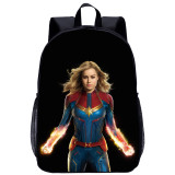 YOIYEN Captain Marvel Backpack Large Capacity School Student Daypack For Children