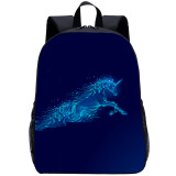 YOIYEN Unicorn Backpack Cartoon Animal Print Kids School Book Bag For Boy And Girl