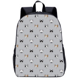 YOIYEN Bulldog Backpack Cute Carton Small Dog Print School Bag For Kids