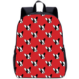 YOIYEN Bulldog Backpack Cute Carton Small Dog Print School Bag For Kids